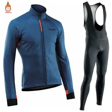 

New2021 winter long bike set professional team bike set breathable ROPA ciclismo long sleeve MTB Bike set outdoor sportswear set