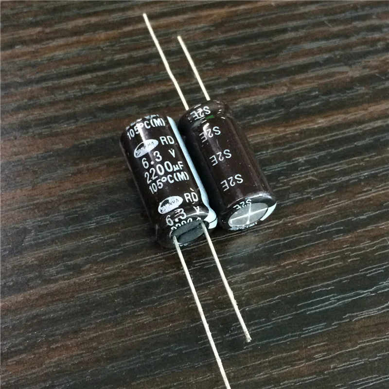 

5pcs/50pcs 2200uF 6.3V SAMWHA RD Series Wide Temperature Range 10x20mm 6.3V2200uF Aluminum Electrolytic Capacitor