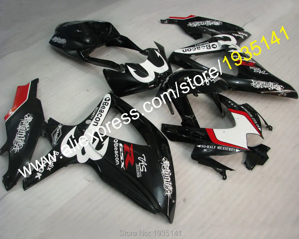 Для Suzuki капот GSX-R600 GSX-R750 K8 08 09 10 GSXR600 GSXR750 2008 2009 2010 модные Стикеры Обтекатель Kit(литья под давлением