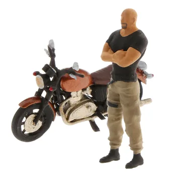 

Standard 1/64 Resin Model Motorcycle Driver Playset Street Scene S Scale