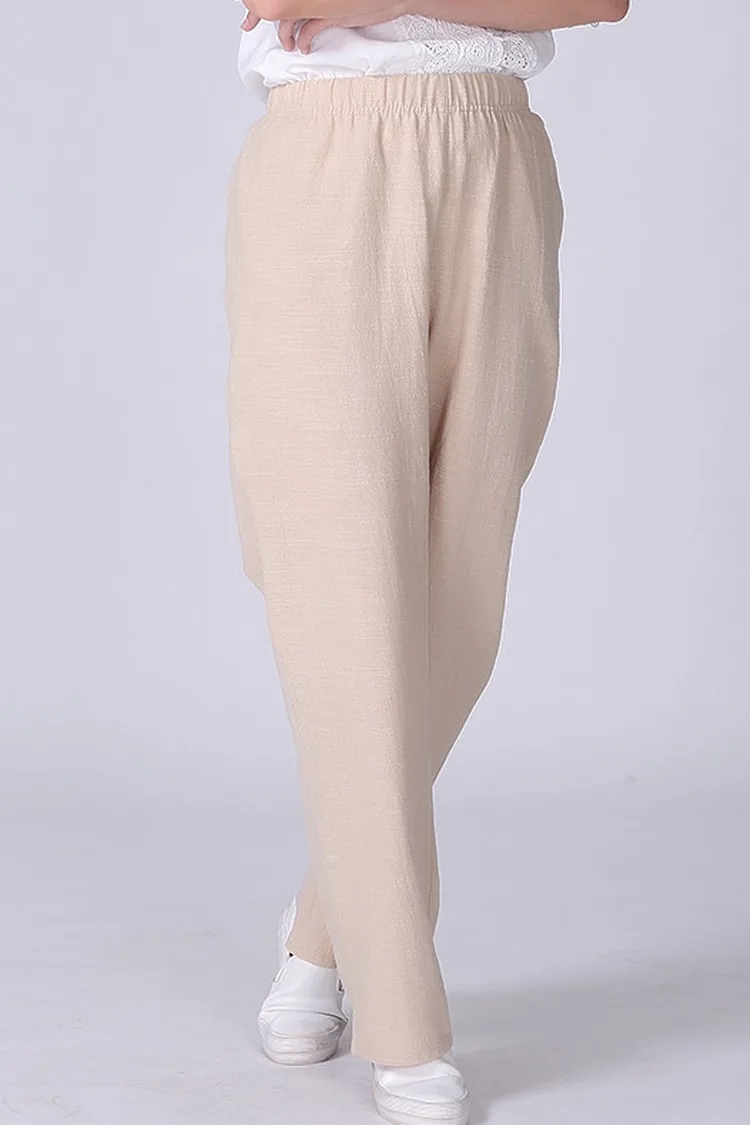 Женские хлопковые льняные брюки на весну, лето, осень, Pantalon Femme ete, домашние штаны для отдыха размера плюс 5xl 6xl 7xl, мешковатые женские брюки WS122