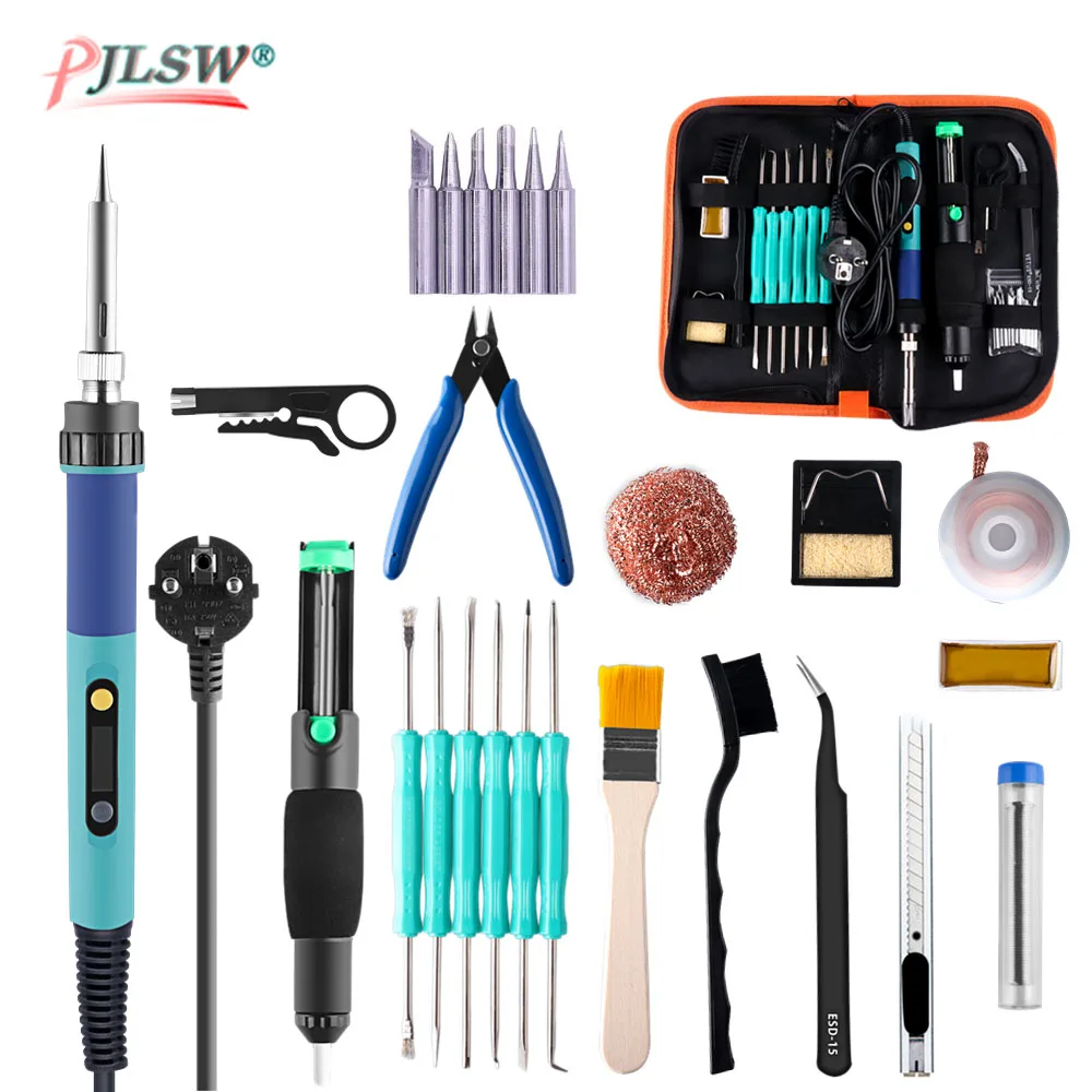 PJLSW-EU-Plug-CXG-936d-led-Temperature-Adjustable-Electric-Soldering-Iron-220V-60W-Internal-Heating-Soldering