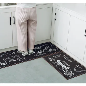 

2Pcs Bathroom Carpet Sets Thin Non-Slip Door Entrance Rug Water Absorption Bath Shower Doormat Home Floor Mats Household Tools