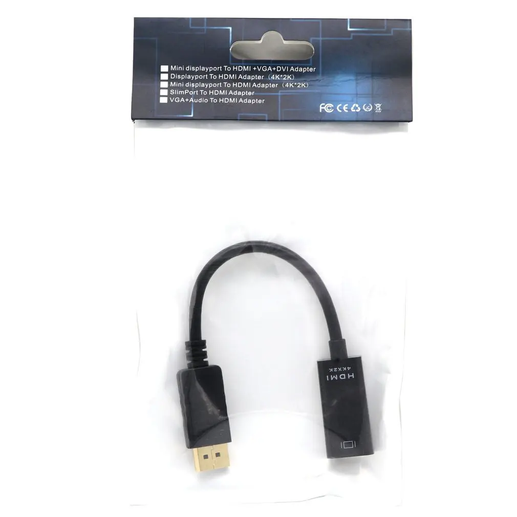 4K Дисплей Порт DP к HDMI Женский кабель адаптер конвертер Дисплей порт для HDTV HDMI конвертер «Папа-мама»