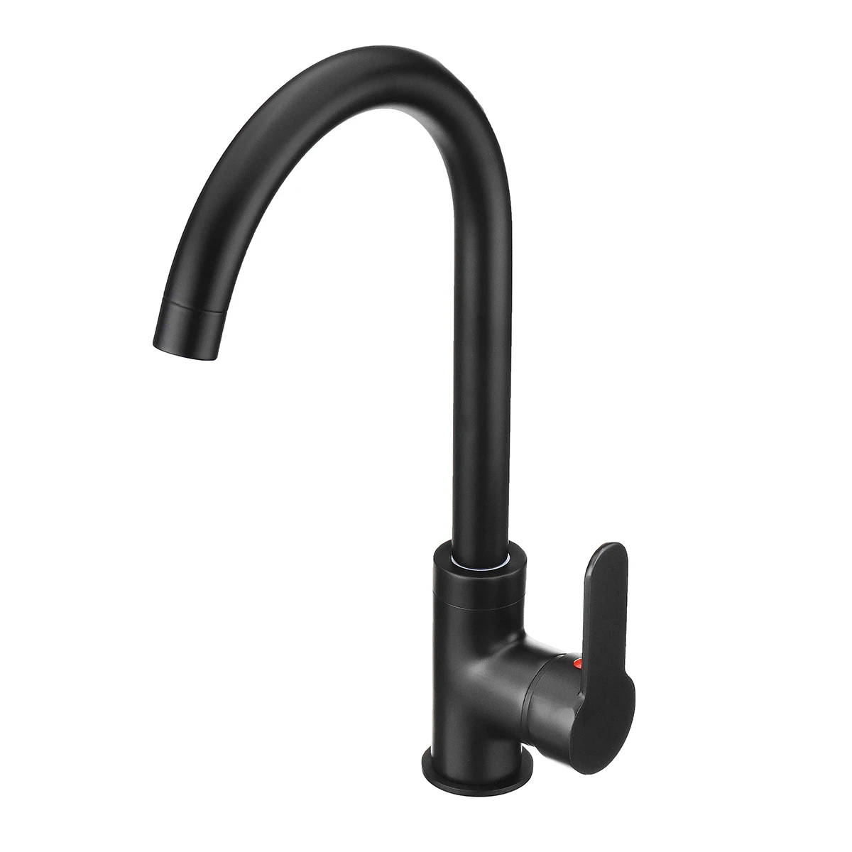 

Black Copper Bathroom Basin Faucet 360 Rotatable Kitchen Sink Single Handle Faucet Spout Hot And Cold Mixer Tap Deck Mounted