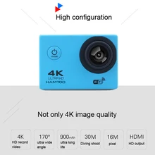Портативный 2 дюймов ЖК-дисплей Экран WI-FI TF экшн Камера 4K 170 Full HD Широкий формат спортивные Камера Водонепроницаемый DV видеокамера с аксессуарами