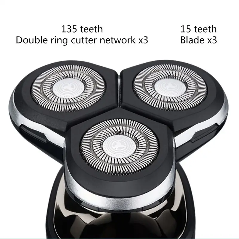 New Electric Shaver 3-knife Head Floating Razor Washable Portable Men Shavers