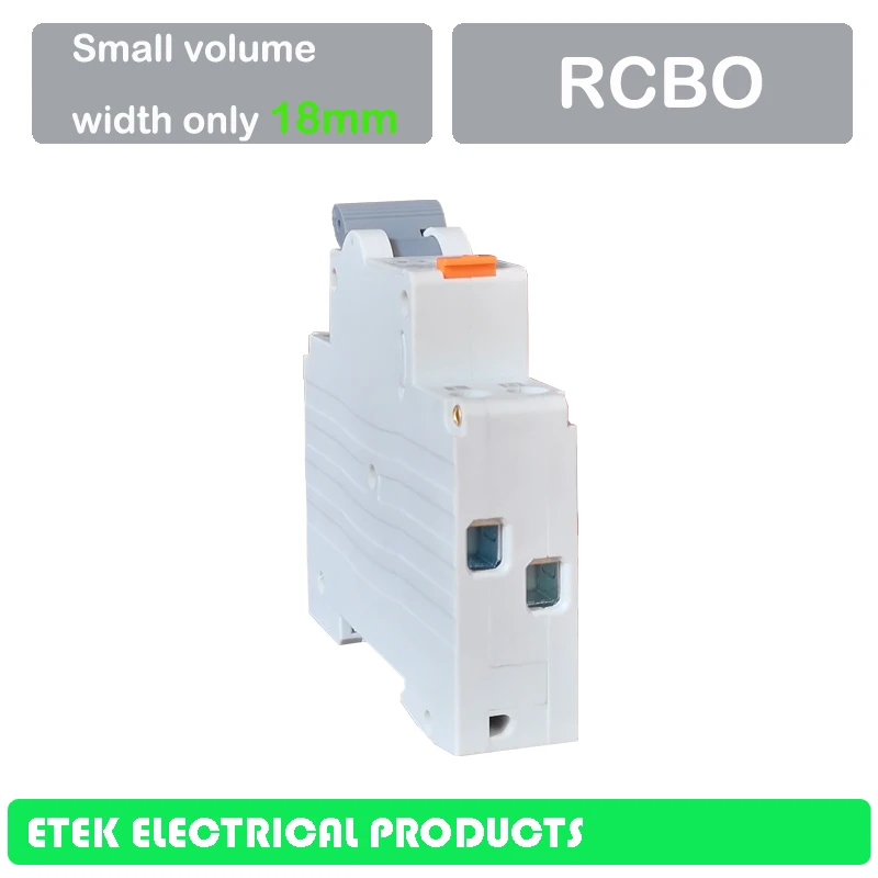 EKL4-32 RCBO 6A, 10A, 16A, 20A, 25A, 32A 1P+ N электронный A Тип 6KA 18 мм