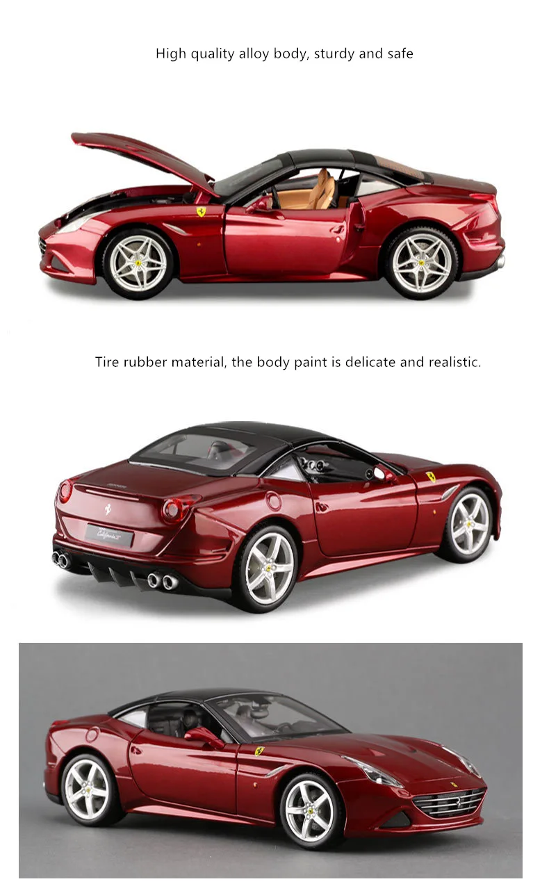 Maisto 1:24 Ferrari-F12 8 стилей Ferrari Сборная модель автомобиля из сплава в сборе DIY игрушечный инструмент мальчик подарочная коллекция игрушек