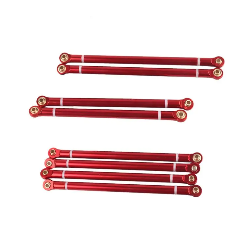 

8Pcs Wheelbase Aluminum Alloy Link Rod 313mm for 1/10 RC Car Crawler Axial Scx10 R9UE