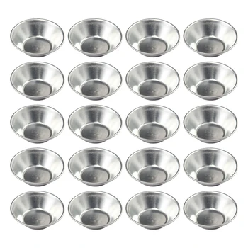 

50 X Mini Aluminum Alloy Pancake Molds Shell Cupcake Cake Pan Baking Tool Muffin