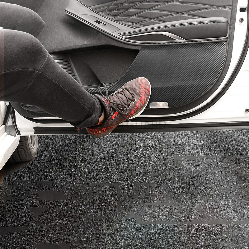

Carbon Fiber Door Anti-kick Pad Anti-kick Film Protector Anti-dirty Paste Decoration Car Accessories For Toyota Avalon 2019 2020