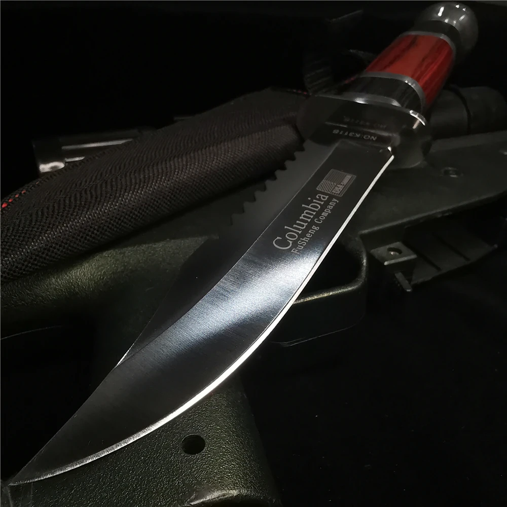 Острый меч, нож из нержавеющей стали, походный охотничий нож, с нейлоновой крышкой для ножей, ножа, острый и прочный| |   | АлиЭкспресс