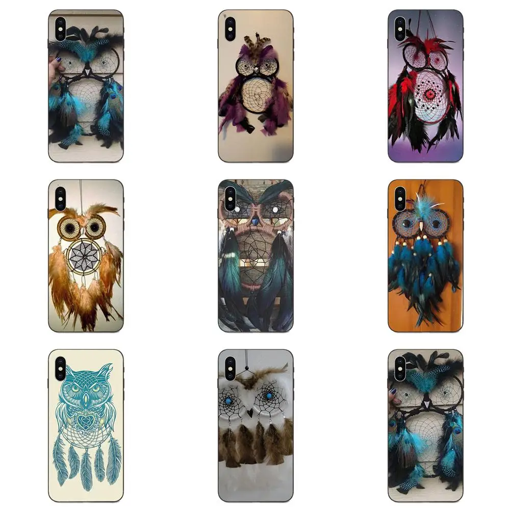 Сова Ловец снов для Apple iPhone 4 4s 5 5S SE 6 6S 7 8 Plus X XS Max XR мягкий чехол из ТПУ с