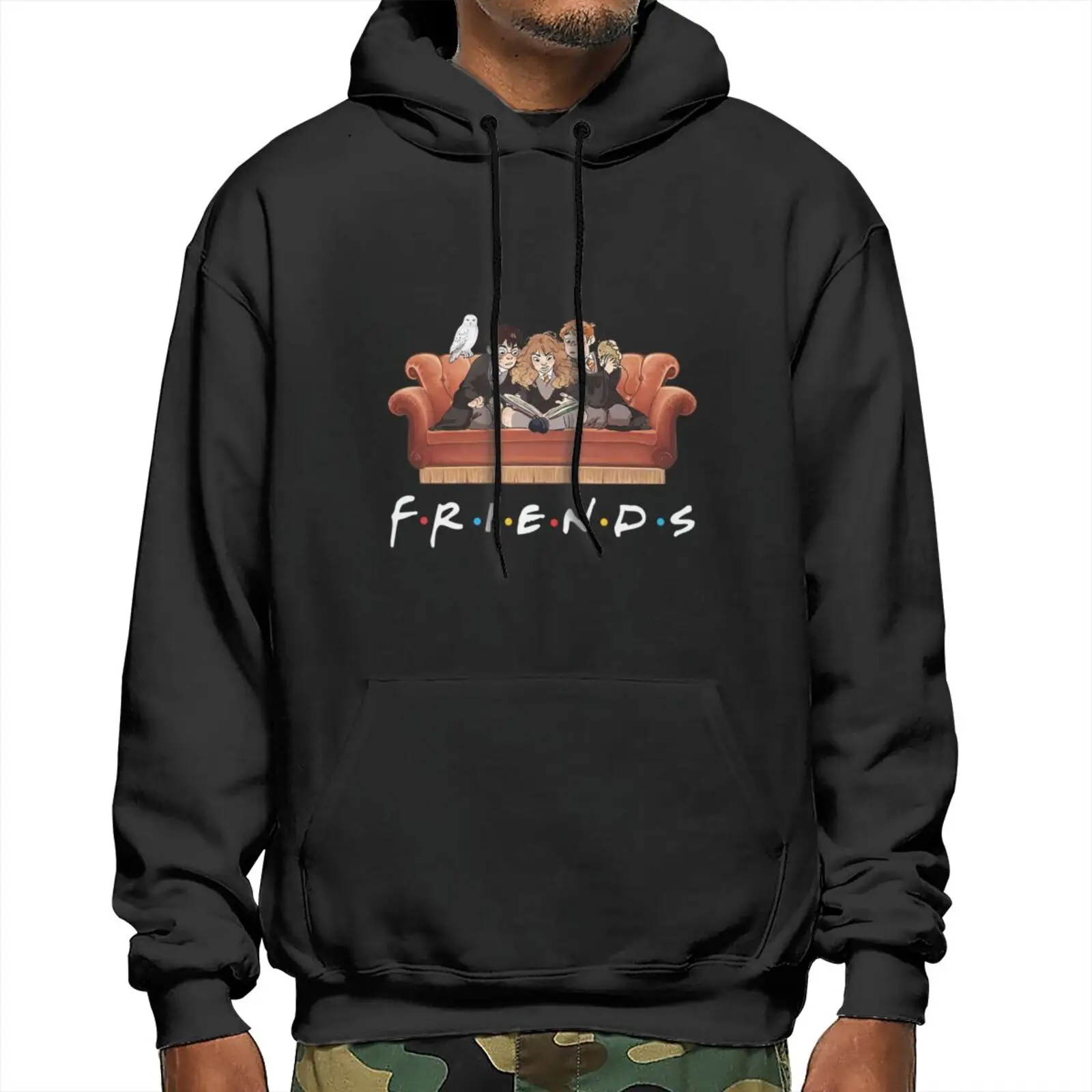 Мужские толстовки с надписью Friends TV Show и Гарри Поттер-Love Mashup одежда толстовка