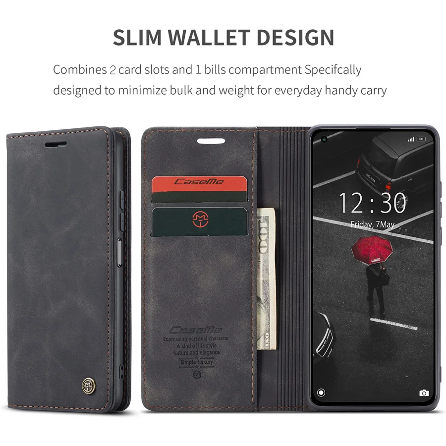 11 Lite 5G NE Case for Xiaomi Mi 11 Lite 5G NE 11i Cover Funda Xiomi 11 11T 12 Pro Leather Wallet CASEME Flip Cards Slot Cases