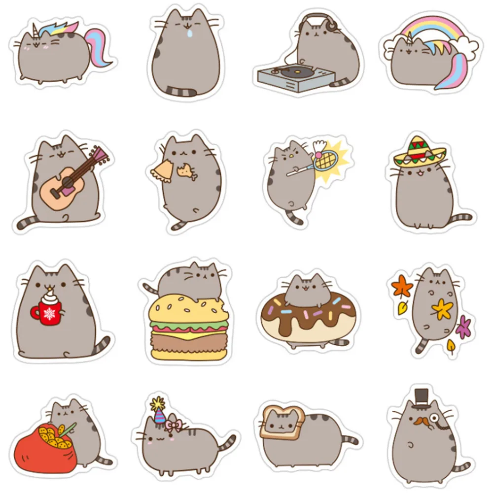 Набор стикеров котики. Стикер "котик". Наклейки котики. Кавайные котики. Наклейки котики.