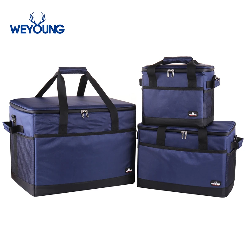 

Large Capacity 18L 35L 68L Leakproof Insulated Thermal Food Delivery Cooler Bag Picnic Refrigerator Bag for car using