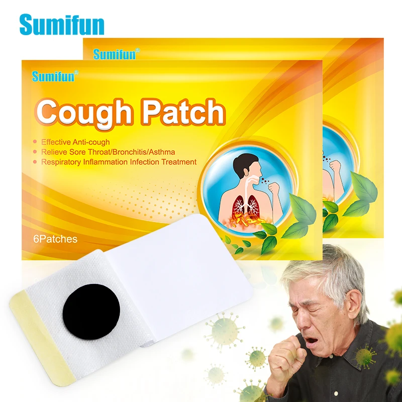 

6/18/24pcs Cough Patch Asthma Relief Plaster Treatment Excessive Phlegm/Throat Itching And Asthma Plaster Chinese Medical Patche