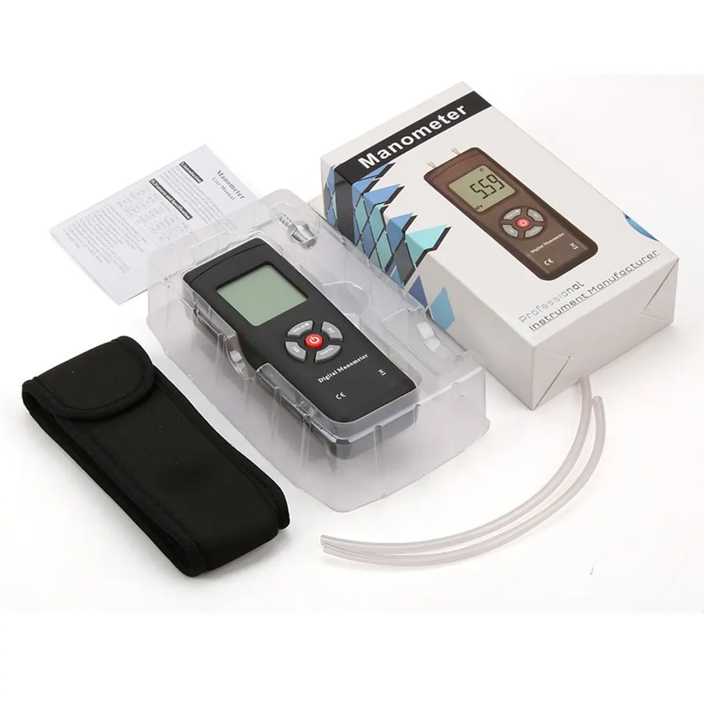 

New Arrive TL-100 Digital Manometer Air Pressure Meter Handheld Pressure Gauges Handheld U-type Differential Pressure Meter
