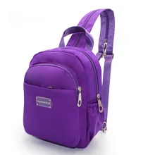 Моющаяся саржевая нейлоновая ткань женская сумка через плечо тройное использование многофункциональная нагрудная сумка тренд