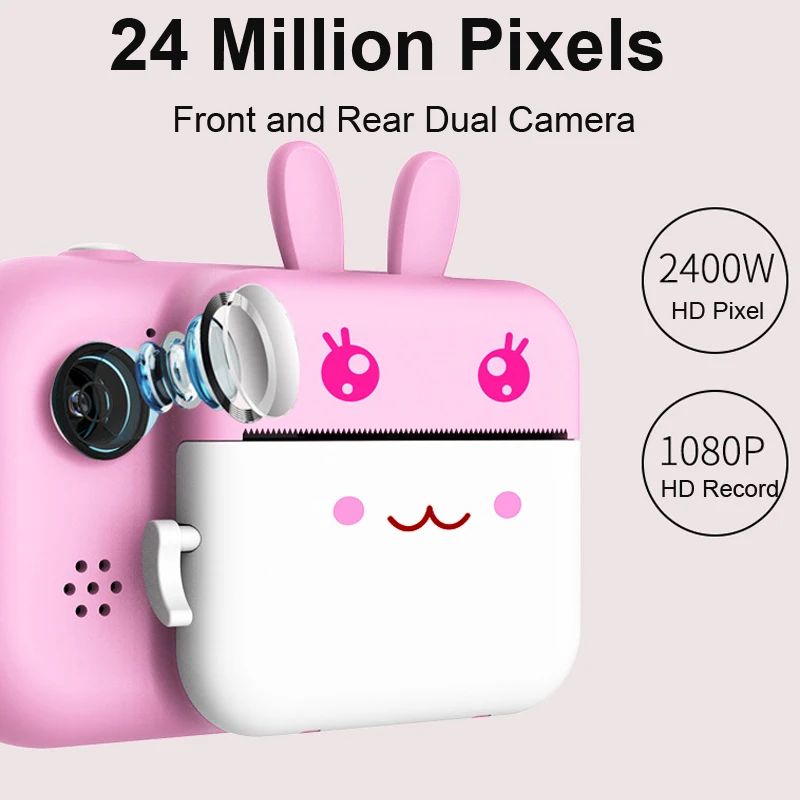 Children Camera Instant Print Camera For Kids 24MP