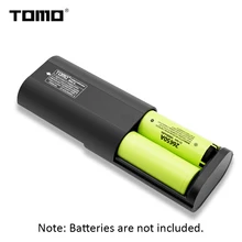 Внешний аккумулятор TOMO A2, 2*26650, зарядное устройство для литиевых батарей, ЖК-дисплей, Micro USB вход, двойной выход,