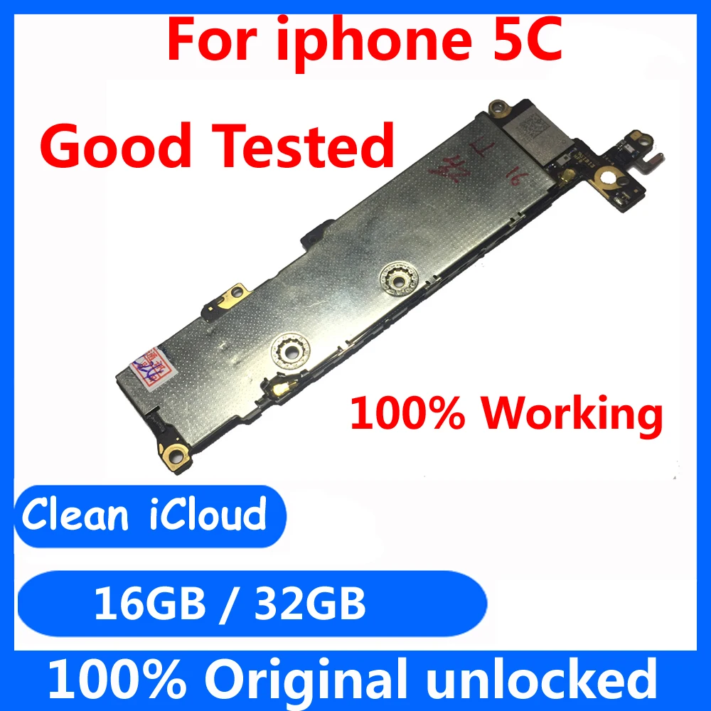 16 ГБ 32 ГБ чистая iCloud IOS системная плата для iphone 5C оригинальная разблокированная материнская плата с полным чипом логическая плата, рабочая