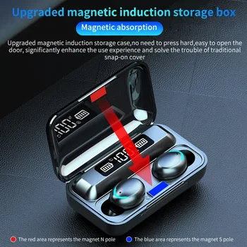 

Bluetooth Headset Touch Digital Display Binaural 5.0 Stereo TWS Headphones