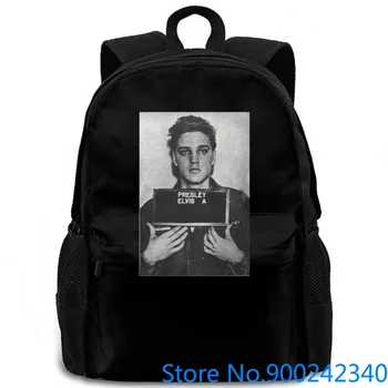 

ELVIS ELVIS PRESLEY MUG SHOT THE KING ROCK N ROLL MENS S Geek Family women men backpack laptop travel school adult
