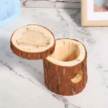 

Hamster Toy Wooden Small Animal Play Rest Exercise Tube Hamster Tunnel Chew Toy Tree Hole Hanging toys