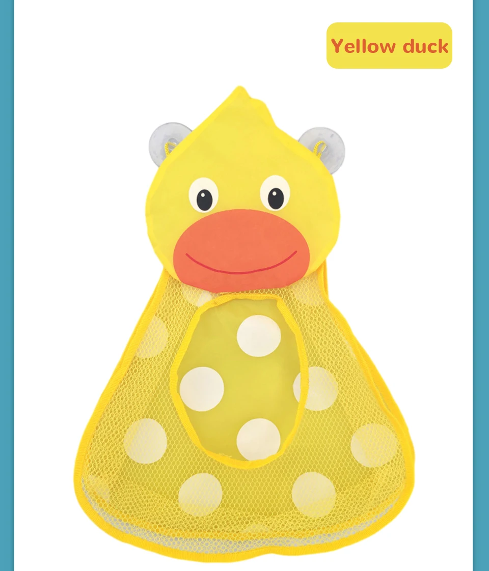Cute Duck And Frog Net Bathing Toy Storage Bag For Kids | Toy Accessories 