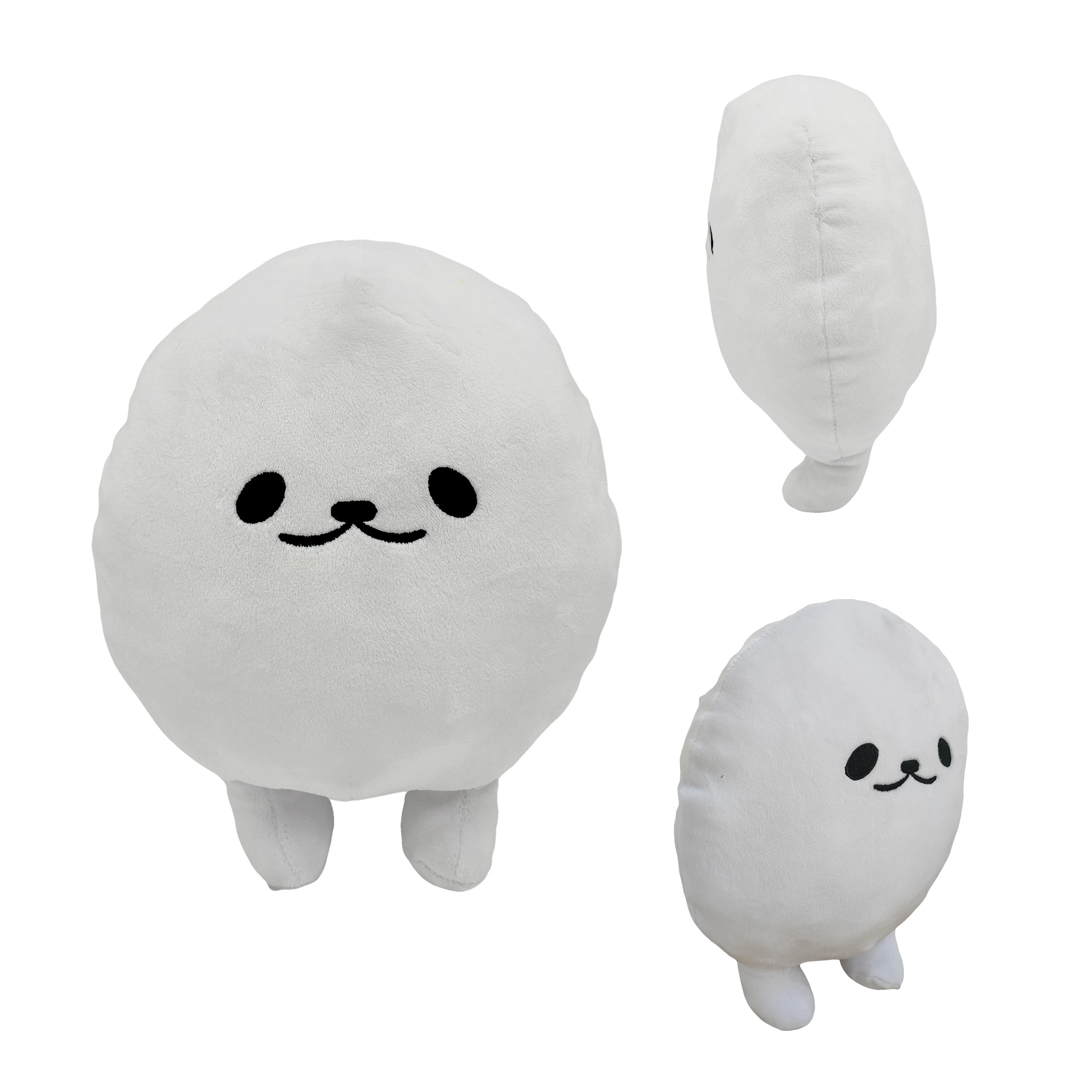 1PC 20cm Kawaii Egg Dog Plush Toys Flattened Glutinous Rice Balls Home Decor Children's Gifts Cute Funny Soft Stuffed Dolls