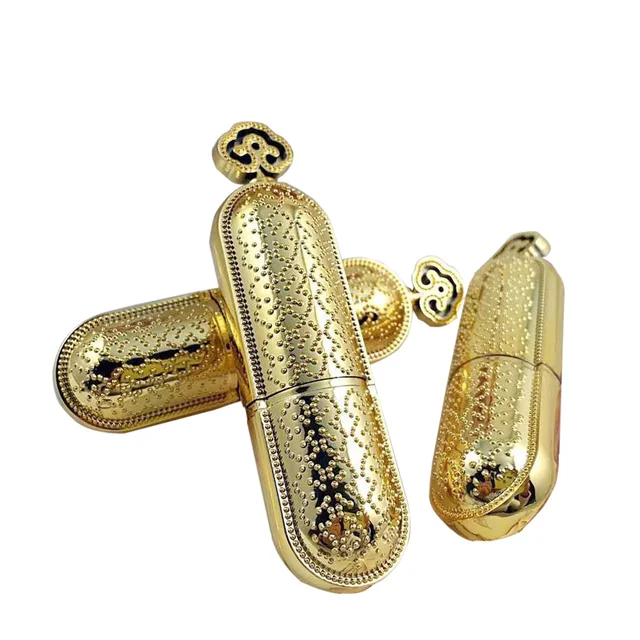 $US $70.00 50 Pcs/lot Wholesale Empty Gold Color Plastic Round Shape Lip Stick Tube/lipbalm Tube/container/case