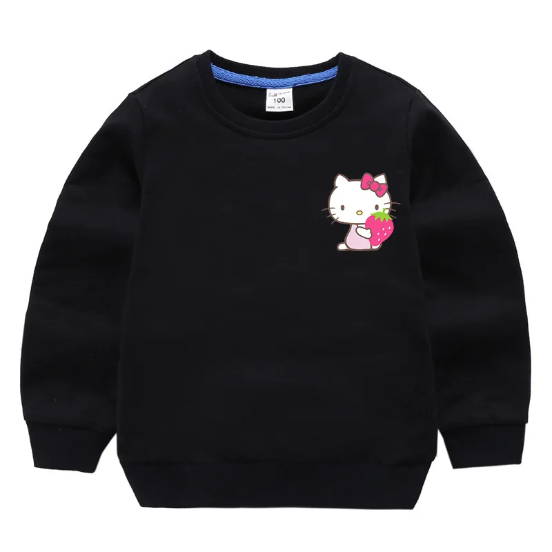 Sweatshirt Комплекты одежды для девочек «hello kitty» Спортивный Костюм хлопковый свитер+ штаны, 2 предмета, осенняя одежда для малышей комплект одежды для детей - Цвет: Sweatshirt