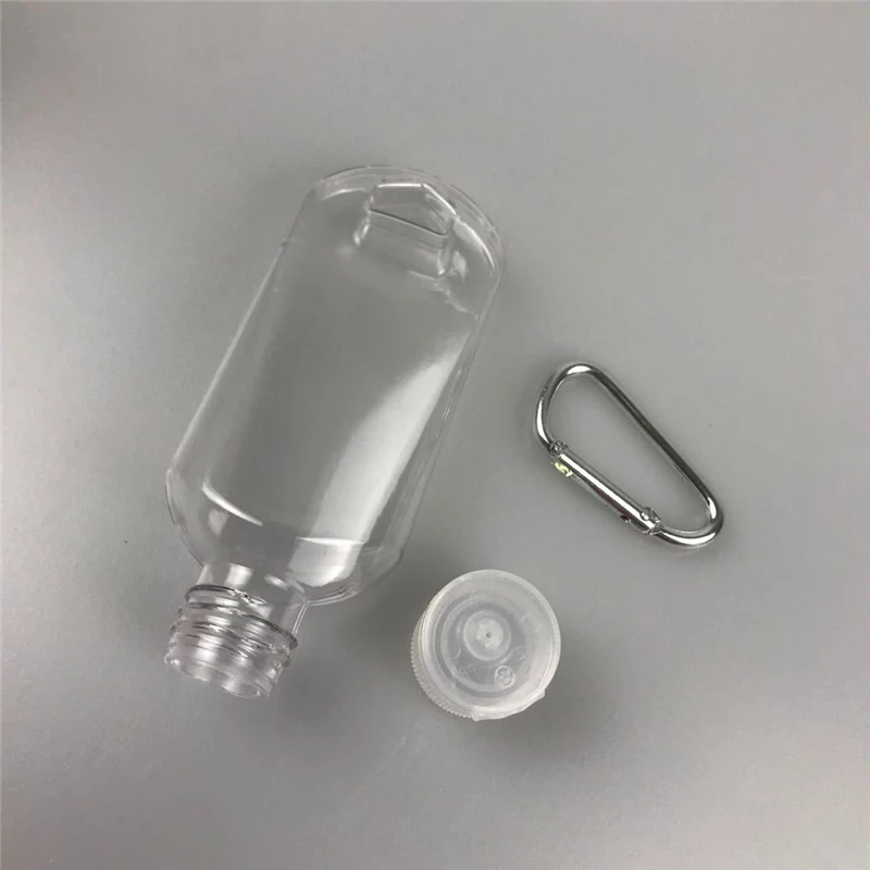 

Portable Plastic Foam Soap Bottle Transparent Travel Shampoo Keychain Dispenser Sanitizer Alcohol Container Bathroom Accessories