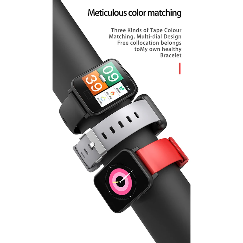 E33 смарт-браслет часы ЭКГ двойной мониторинг сердечного ритма ЭКГ+ PPG спортивные часы сообщения напоминают мониторинг сна с зарядным устройством