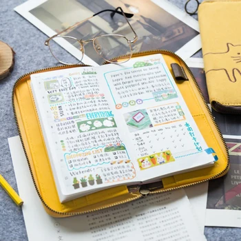 

Added Value Wallet Notepad Planner Agenda Diary Hard Cover Notebook Paper Sketch Book Office School Supplies Gift