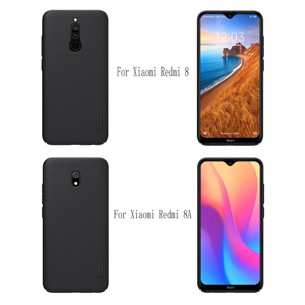 Nillkin матовый щит жесткая задняя крышка из ПК чехол для xiaomi redmi 8/8A/redmi 7/7A/redmi 6/6A/6 Pro/redmi 5/5A PC матовый чехол