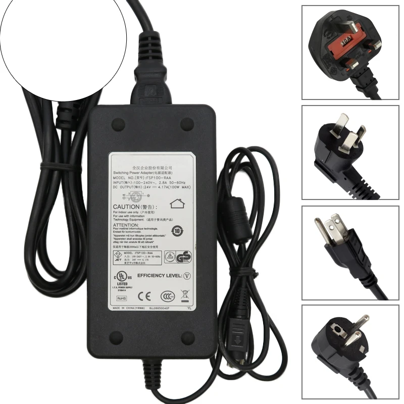 Для FSP Group inc. адаптер переменного тока FSP-100-RAA 24V 4.17A 100W Max 3 Pin-используется