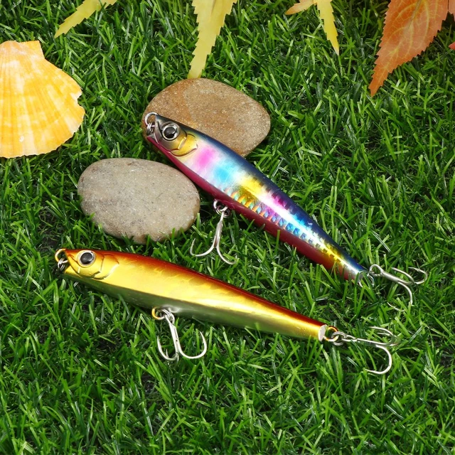 95mm 40g Minnow & Pencil Lead Sea Bass Tuna Ocean Fishing Lures Hard Bait  Japan Tackle Sinking Swimbait Ice Fish Whopper