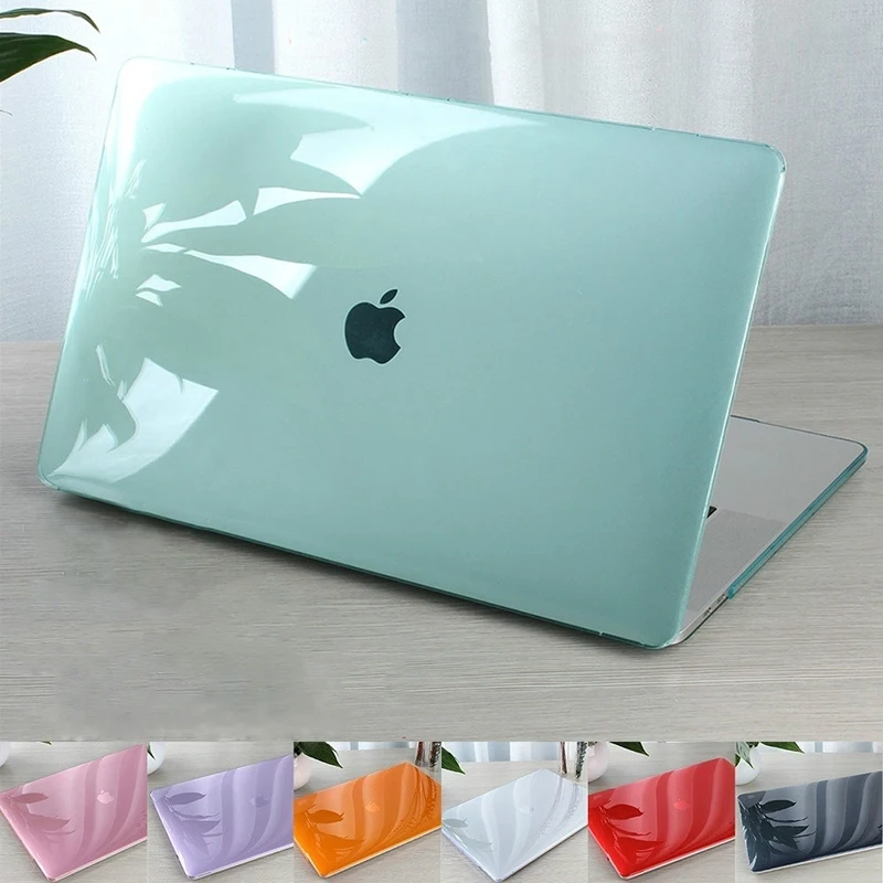Прозрачные чехлы для ноутбуков Macbook Air 13 11 защитный чехол A1466 A1369 A1932 A2179 Mac Book Pro 15 16