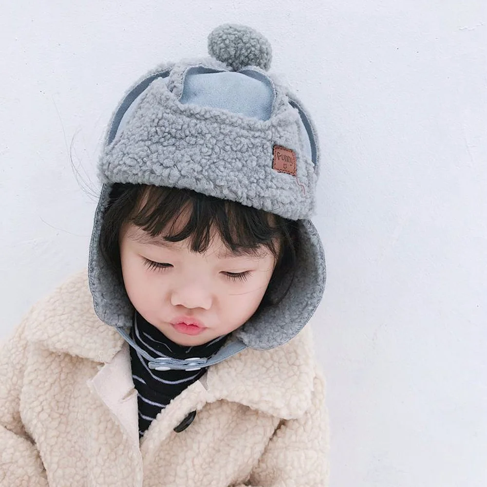 L. Mirror 1 шт. шапки ушанки утолщенные шапки зимние теплые флисовые колпачки для девочек и мальчиков
