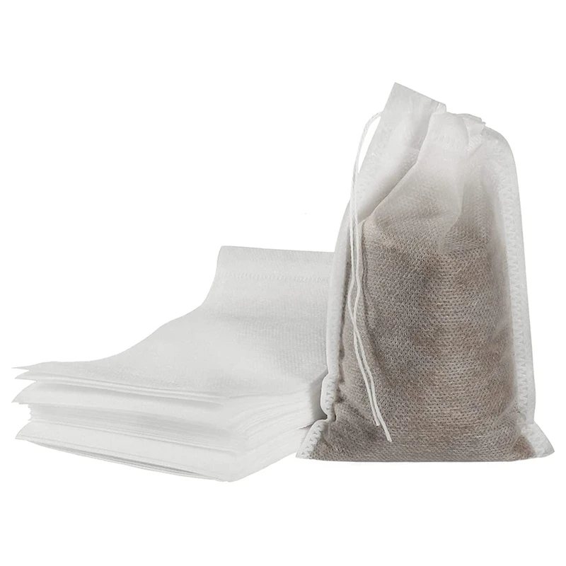 100 Pieces Of Mess-Free Cold Brewing Bag Disposable Coffee Filter Fine Mesh Drawstring | Дом и сад