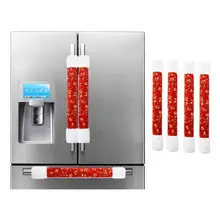 4 шт., рождественские ручки для холодильника, рождественские украшения