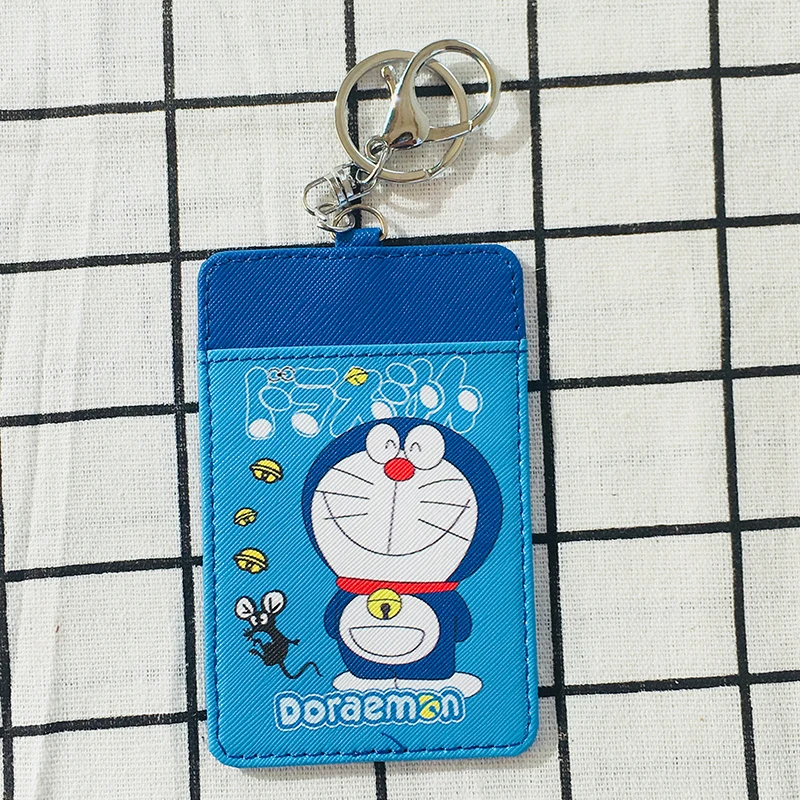 see chart Hatsune Miku Doraemon Модный Аниме держатель для карт PU мультфильм кредитные сумки монета автобус карты брелок для девочек Подарки на день рождения Новинка - Цвет: see chart