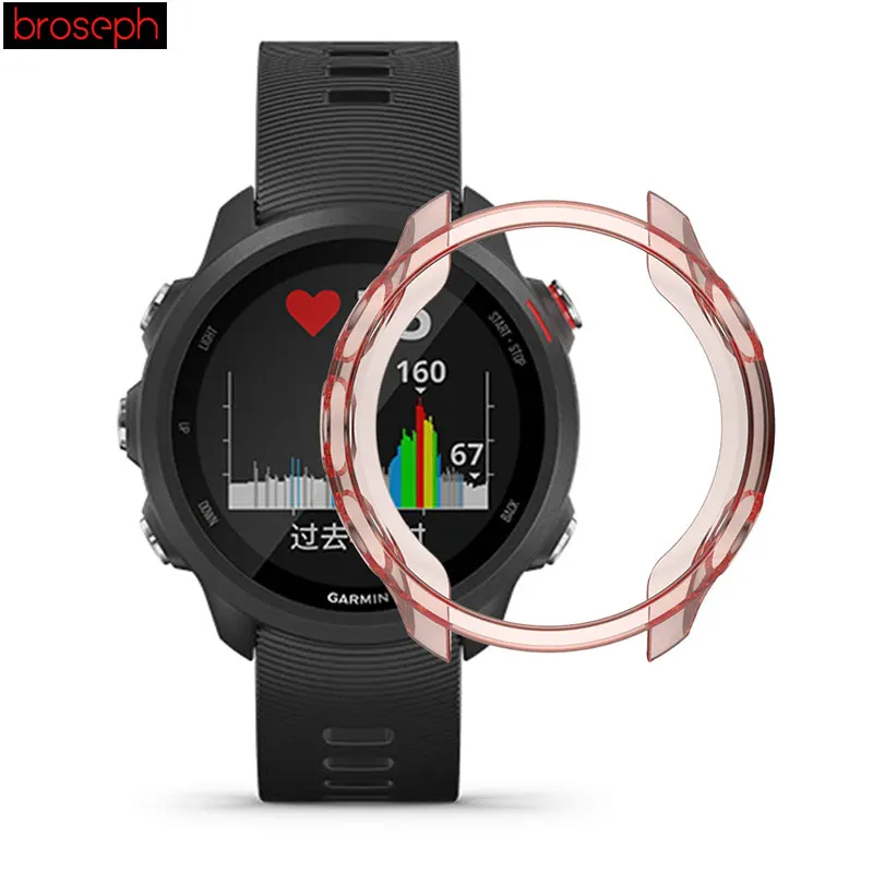 Мягкий ТПУ защитный чехол для часов Garmin Forerunner 245, полупрозрачный защитный чехол для часов, аксессуары для умных часов