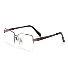 Высокое качество, чистый титан, мужская мода, половинная оправа, прогрессивные, мульти-фокусные линзы, очки, золото, видеть, близкий дальний бренд, очки для чтения