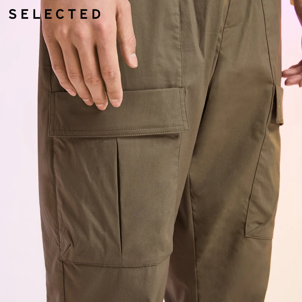 Multi-pocket Ankle-tied Cargo Pants 