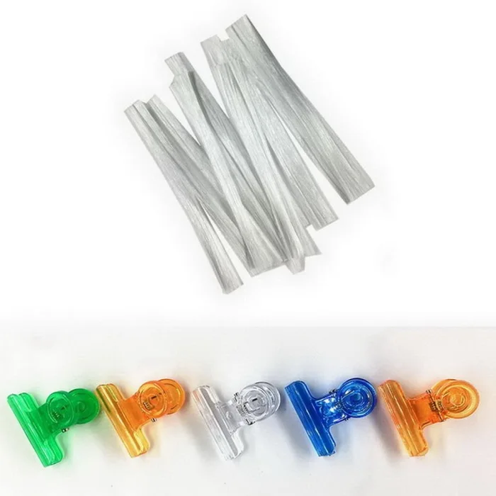 Nail Art Extension Fiber Plastic Clip Set Free Paper Holder Crack Prevention Extended Nail Fiber Set MP789